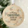 Personalised Wreath Wooden Decoration, thumbnail 2 of 5