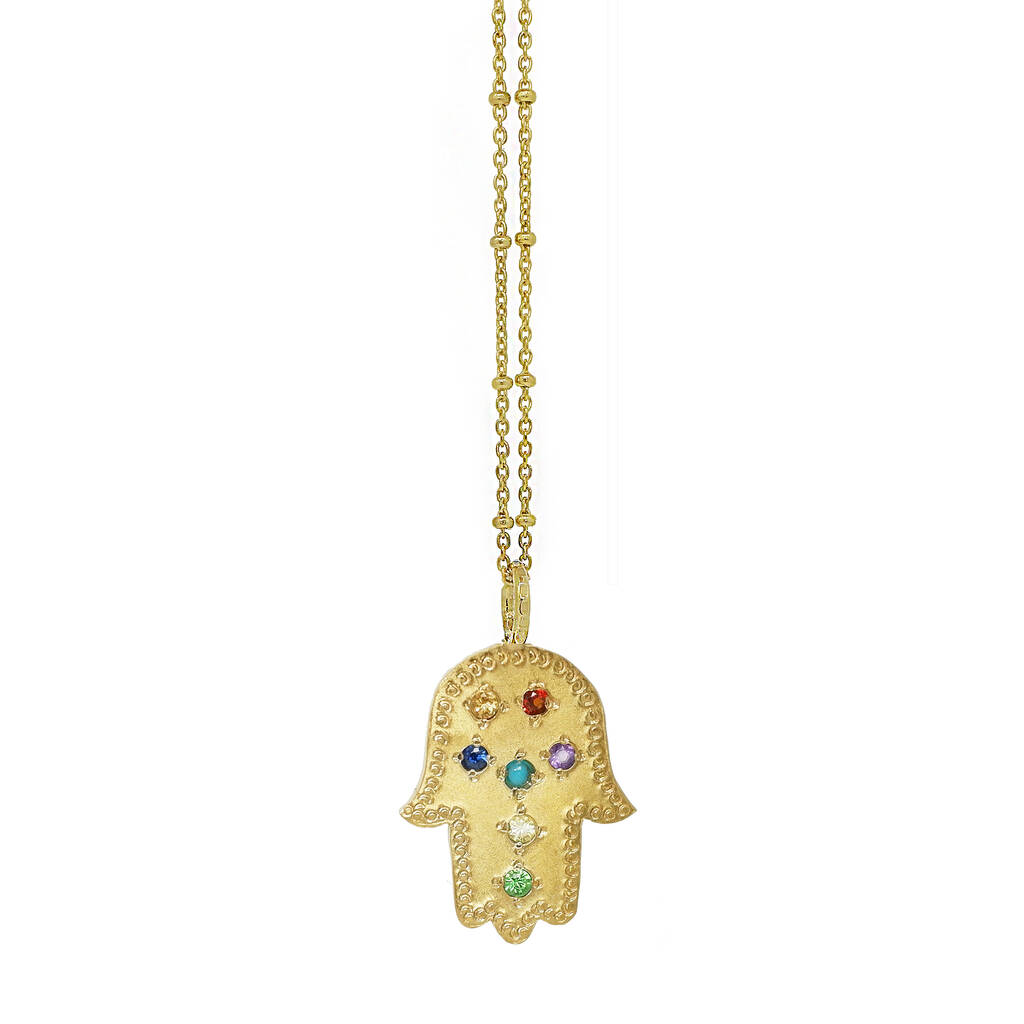 Hamsa Hand Chakra Necklace By Yvonne Henderson Jewellery ...