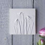 Snowdrops Plaster Cast Plaque Mounted On Wood, thumbnail 2 of 12