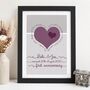 1st Wedding Anniversary Gift Personalised Print For Married Couple, thumbnail 2 of 7