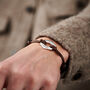 Personalised Men's Anniversary Year Sterling Silver Bracelet, thumbnail 5 of 6