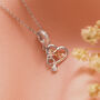 Dentist Tooth Heart Necklace Sterling Silver Personalised, thumbnail 1 of 7