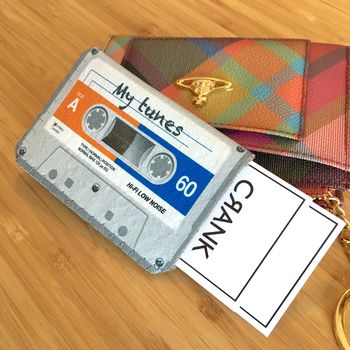 Personalised Tape Cassette Card Holder Travel, 4 of 4