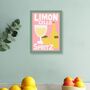 Bobble Frame Limoncello Spritz Print, thumbnail 1 of 6