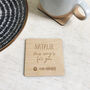 Personalised Spotify Song Valentines Coaster, thumbnail 1 of 3