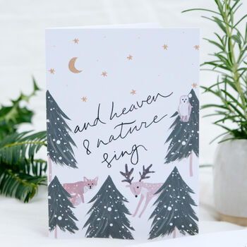 Luxury Pack Of Six Illustrated Christmas Cards, 3 of 4
