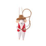 Personalised Cowboy Sheriff Mouse Felt Decoration, thumbnail 2 of 4