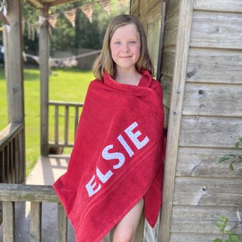 Personalised Towels With Appliqued Letters, 4 of 12