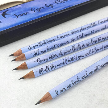 Personalised Jane Eyre Quote Pencils, 4 of 6