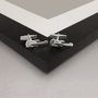 Guitar Cufflinks In Sterling Silver, thumbnail 1 of 2
