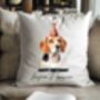 Personalised Beagle Birthday Congratulations Party Cushion, thumbnail 1 of 2