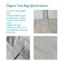 Personalised Year Of Music Organic Canvas Tote Bag Gift, thumbnail 3 of 5