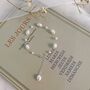 Bella Ivory Silver Pearl Charm Bracelet, thumbnail 1 of 3