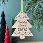 Personalised Welsh Christmas Decoration, thumbnail 1 of 2