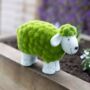 Sheep Garden Ornament Large Moss Stone Grass Effect, thumbnail 4 of 8