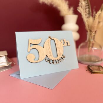 Personalised Golden Wedding Anniversary, 2 of 8