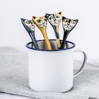 Handmade Ceramic Cat Spoons, 3 of 3