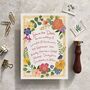 Bright And Colourful Floral Garden Save The Date Card, thumbnail 6 of 9