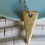 Infinity Slice 22ct Gold Vermeil Triangle Pendant, thumbnail 2 of 2