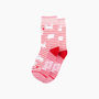 Cat Playing With Wool Fluffy Bamboo Socks In Pink, thumbnail 3 of 4