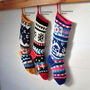 Personalised Hand Knitted Christmas Stocking, thumbnail 5 of 6