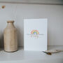 Welcome To The World Personalised Rainbow Greeting Card, thumbnail 9 of 9