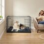 Foldable Dog Crate With Two Doors And Tray, thumbnail 1 of 7