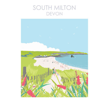 South Milton Beach Devon Print, 4 of 6