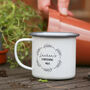Personalised Gardening Enamel Mug, thumbnail 1 of 9
