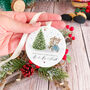 Our First Christmas Married Gift Ceramic Ornament, thumbnail 5 of 7