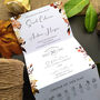 Bohemian Autumn Wedding Invitation Sample, thumbnail 5 of 8