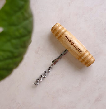Personalised Wooden Handled Corkscrew, 2 of 5