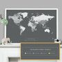 Personalised Pinboard World Map, thumbnail 12 of 12