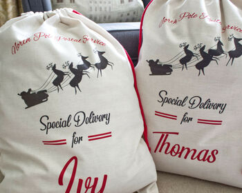 Personalised Christmas Special Delivery Santa Sack, 2 of 4