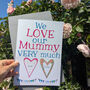 Personalised Mummy's Heart Big Card, thumbnail 1 of 8