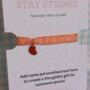 Stay Strong Wristband With Personalised Message, thumbnail 4 of 4