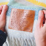 Personalised Wool Throw Engraved With Sonnet 116, thumbnail 2 of 12
