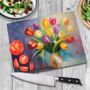 Kaleidoscope Of Elegance Textured Glass Chopping Board, thumbnail 3 of 8