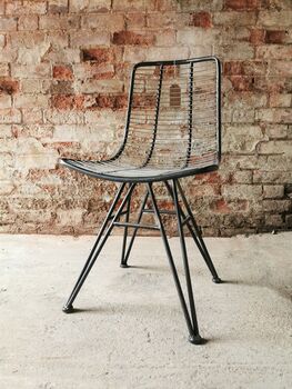 Six Steel Framed Chairs, 2 of 2