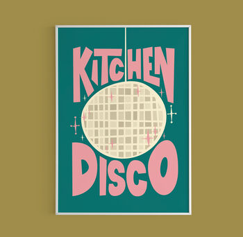 Kitchen Disco Typography Print, 8 of 8