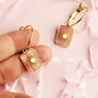 Pink Star Dangle Earrings, thumbnail 1 of 4