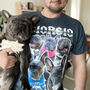 Custom Pet Portrait T Shirt Vintage 90's Style, thumbnail 1 of 7