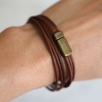 Leather Cord Wrap Bracelet, 2 of 12