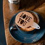Personalised Set Of Two Coffee Cake Stencil Duster, thumbnail 5 of 8