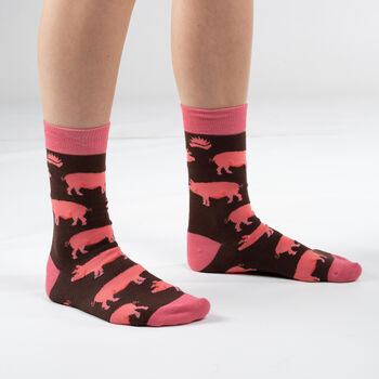 Bamboo Socks | Pig Socks | Farm Animal Socks | Novelty, 2 of 4