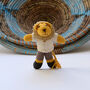Hand Knitted Lion Soft Toy In Organic Cotton, thumbnail 5 of 5
