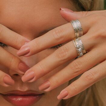 Nature Purity Pearl Spinning Ring, 3 of 12