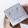 Diamante Cubic Zirconia Stud Earrings, thumbnail 3 of 11