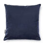 Luxury Super Soft Velvet Cushion Navy Blue, thumbnail 1 of 3