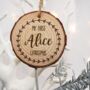 Personalised Natural Pine Wood Christmas Decoration, thumbnail 8 of 12